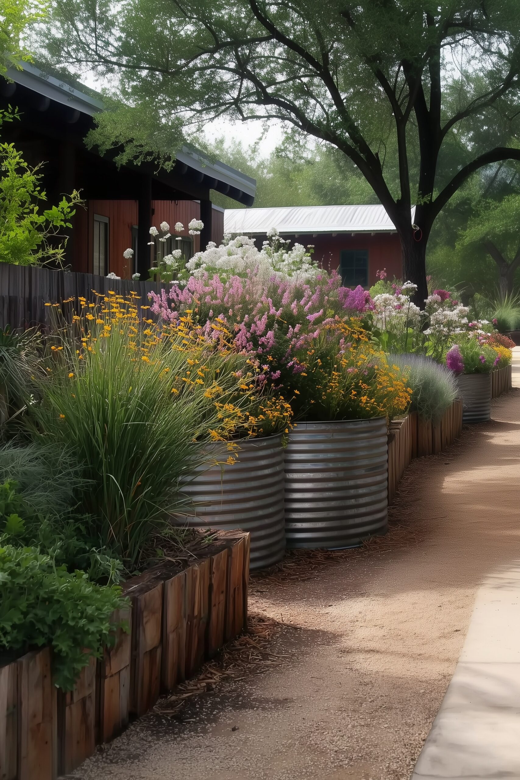 Accent Raised Beds with Gravel Paths for Easy Diy Layout