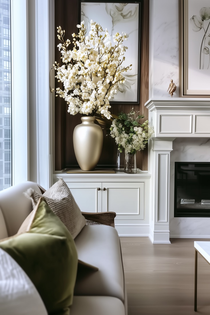 Accent Your Sofa with Soft Green Throw Pillows for Spring