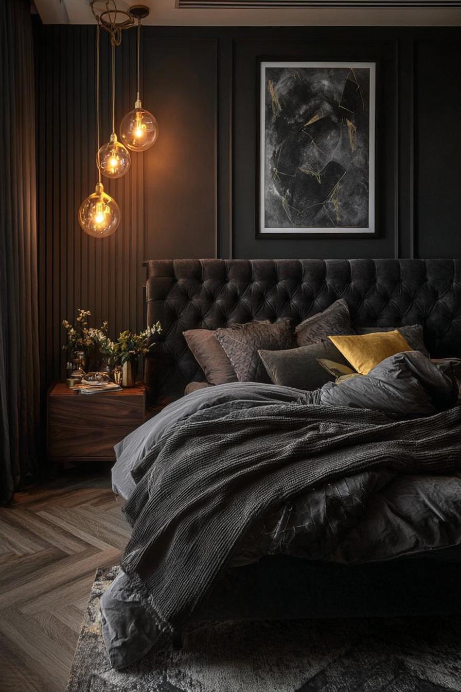 Accentuate Warm Metallic Pendant Lights For Modern Visual Interest