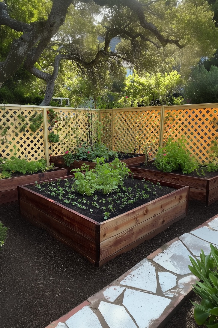 Add Lattice Fence Panels for Stylish Backyard Separation