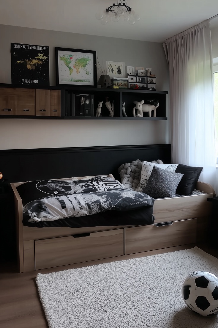 Add Under Bed Storage Drawers to Keep Small Rooms Organized