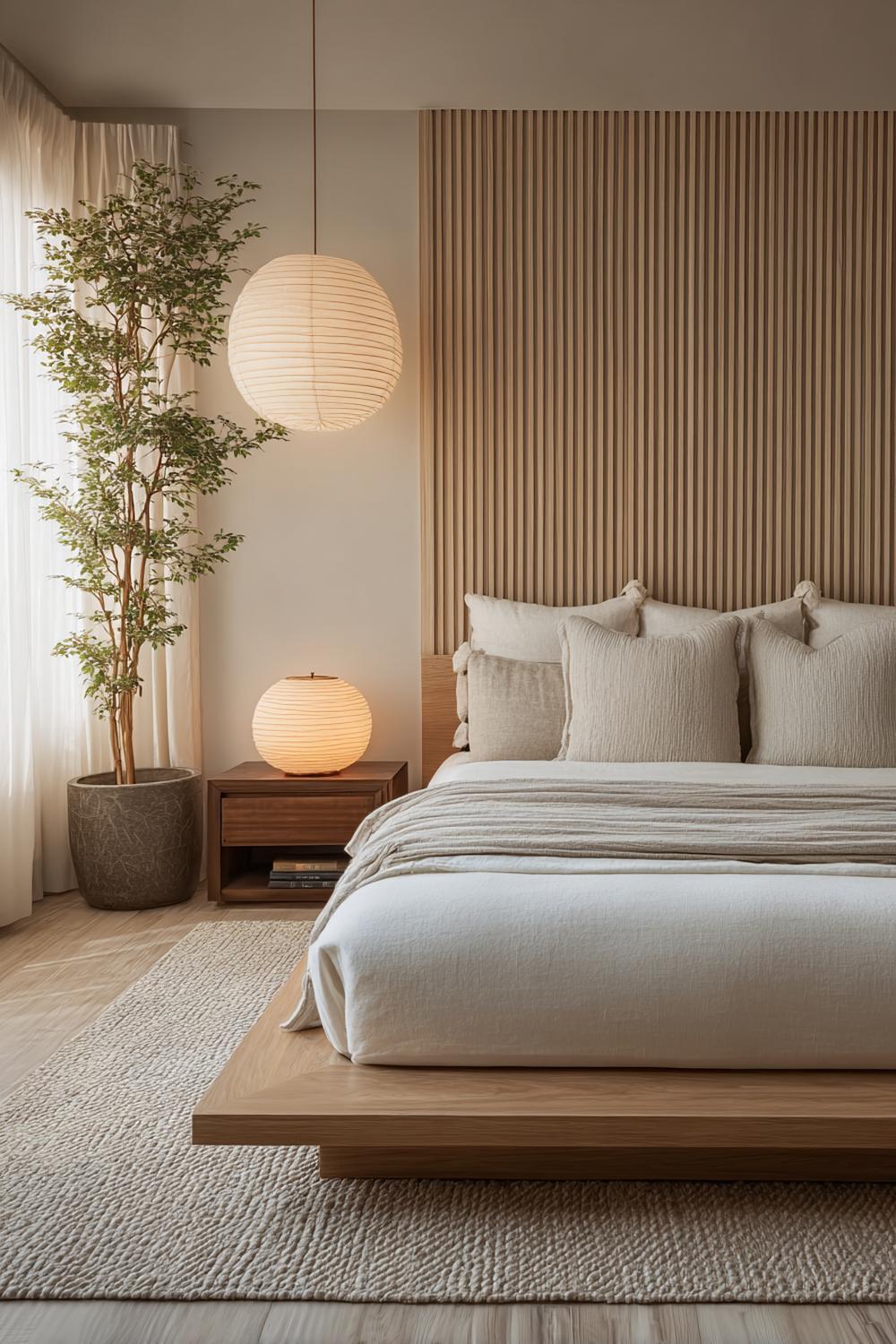 Anchor the Room with a Low Platform Bed For Modern Minimal Style