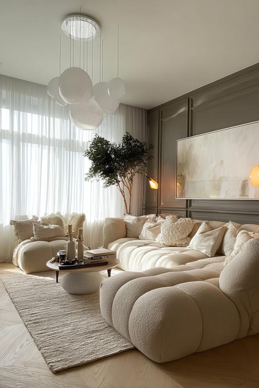 Anchor the Room with Wall Mounted Modern Art Decor