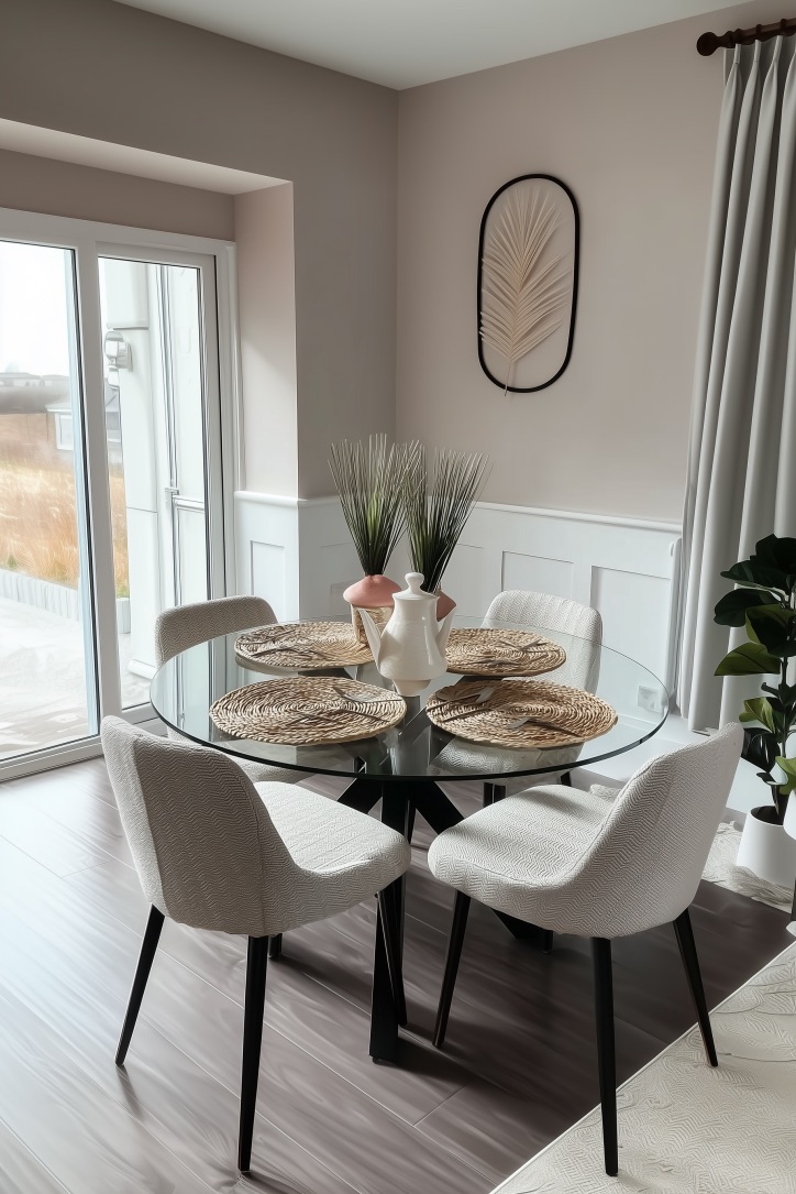 Arrange a Glass Round Table for Modern Elegance