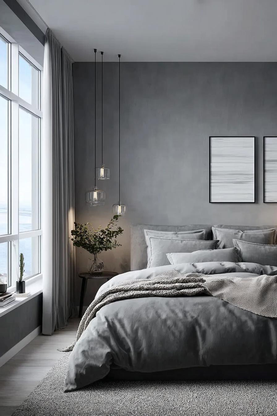 Arrange Geometric Wall Art For Modern Appeal on Grey Walls