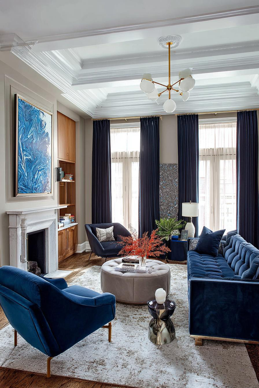 Arrange Metallic Decor Accessories For Reflective Living Room Accents