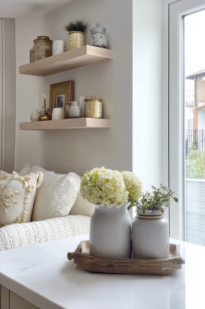 Arrange Neutral Textiles to Enhance Your Living Room