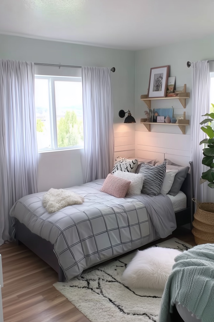 Arrange Plush Throw Pillows for a Soft Girl Aesthetic