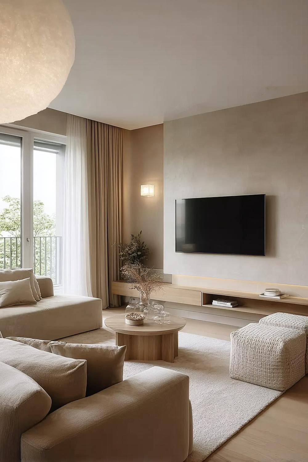 Balance Beige Walls with Crisp White Decor Accents