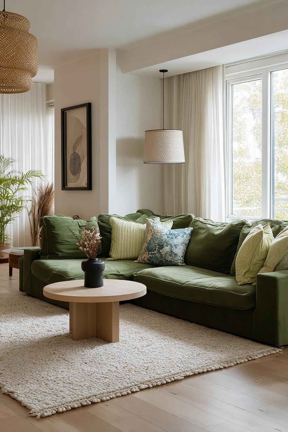 Balance Natural Textures with Woven Pendant Lighting