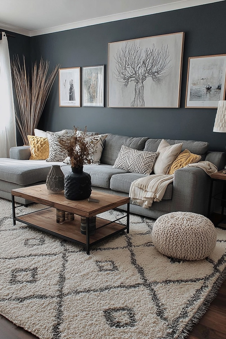 Balance Neutral Tones with Mustard Accent Pillows For Cozy Decor