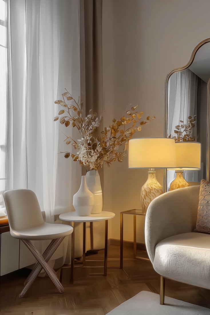 Choose a Gold Framed Mirror for Subtle Wall Decor Ideas