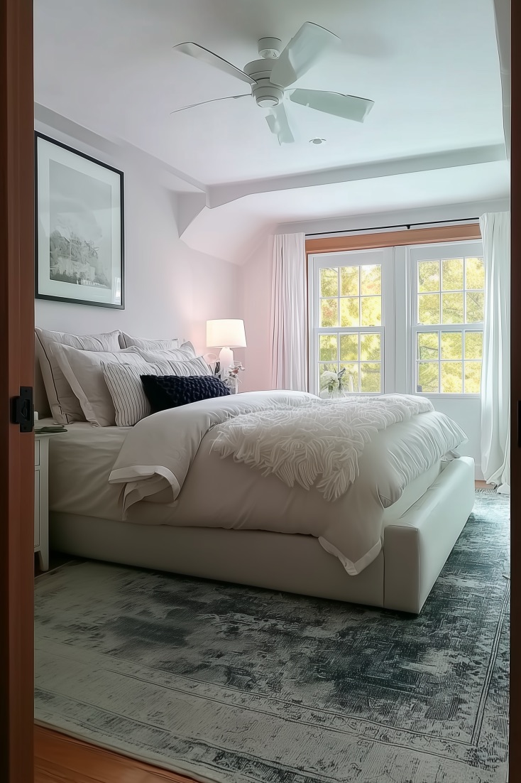 Choose Layered Bedding for a Cozy Small Room Look