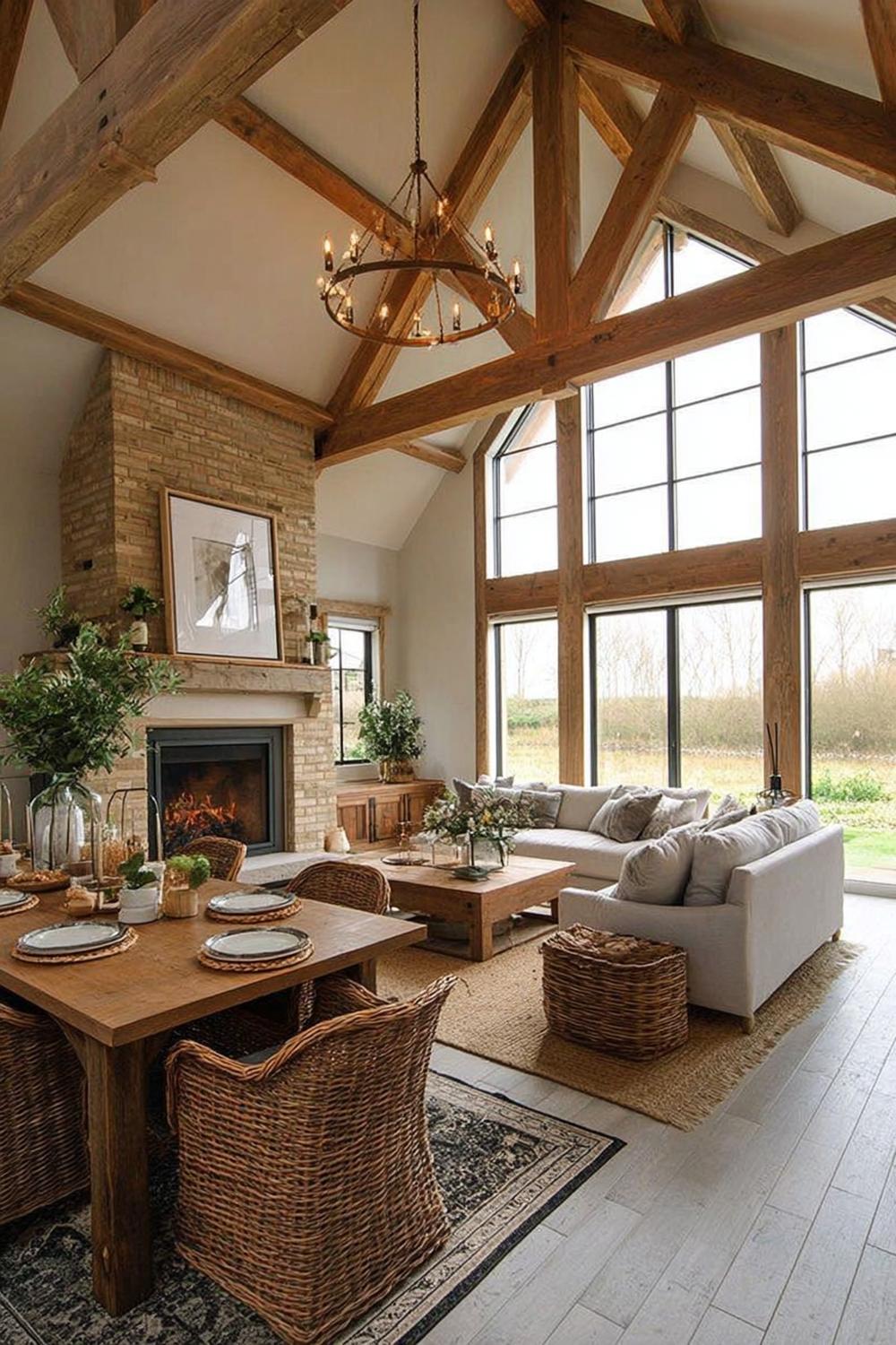 Choose Rattan Dining Chairs For Natural Farmhouse Texture