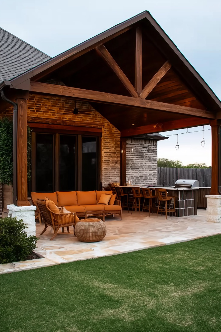 Choose Warm Earth Toned Furniture for a Mediterranean Backyard Feel