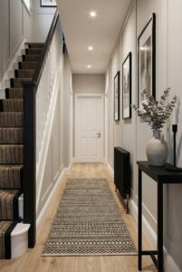 contrast black outlined picture frames for sharp modern wall art