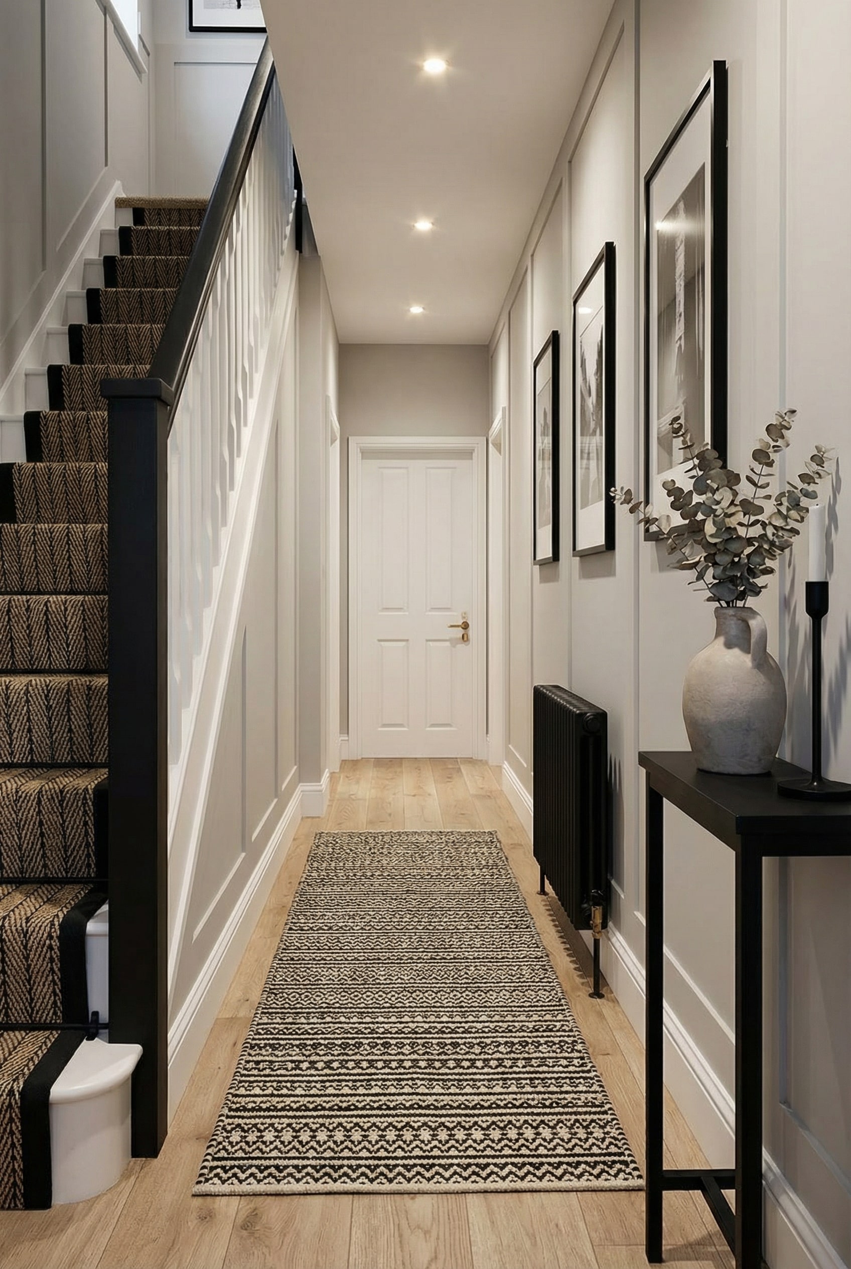 contrast black outlined picture frames for sharp modern wall art