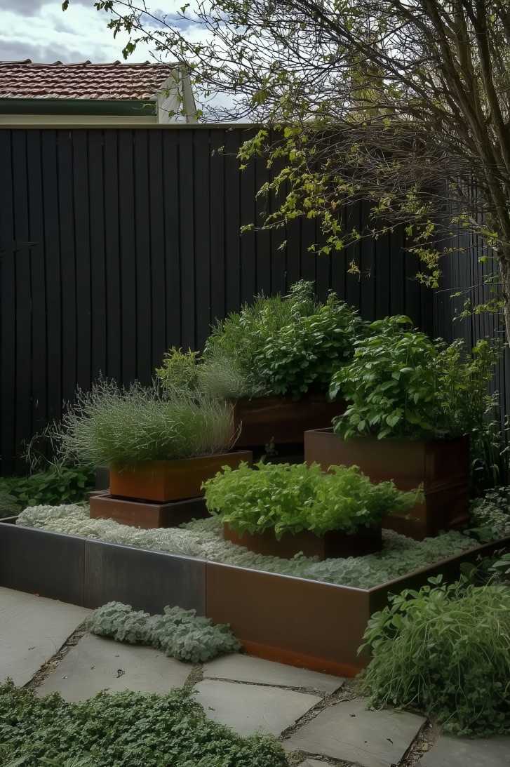 Create a Modern Geometric Look with Minimalist Raised Beds