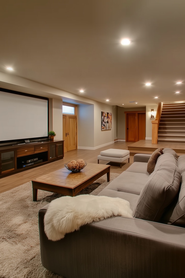 Create a Movie Night Zone with a Large Sectional Sofa