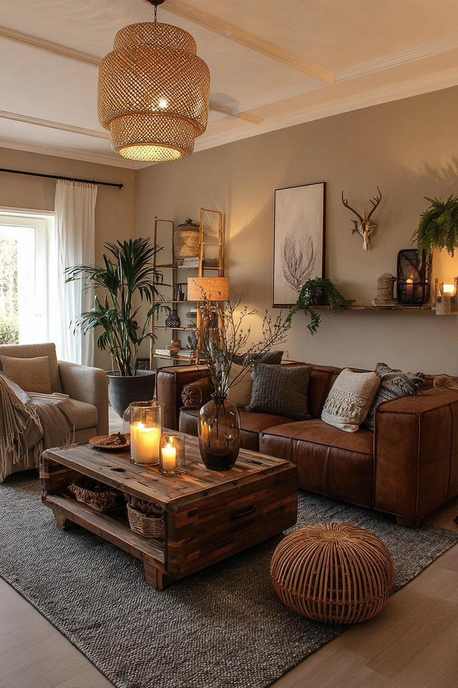 Create Cozy Layers with Textured Throw Pillows on Sofa