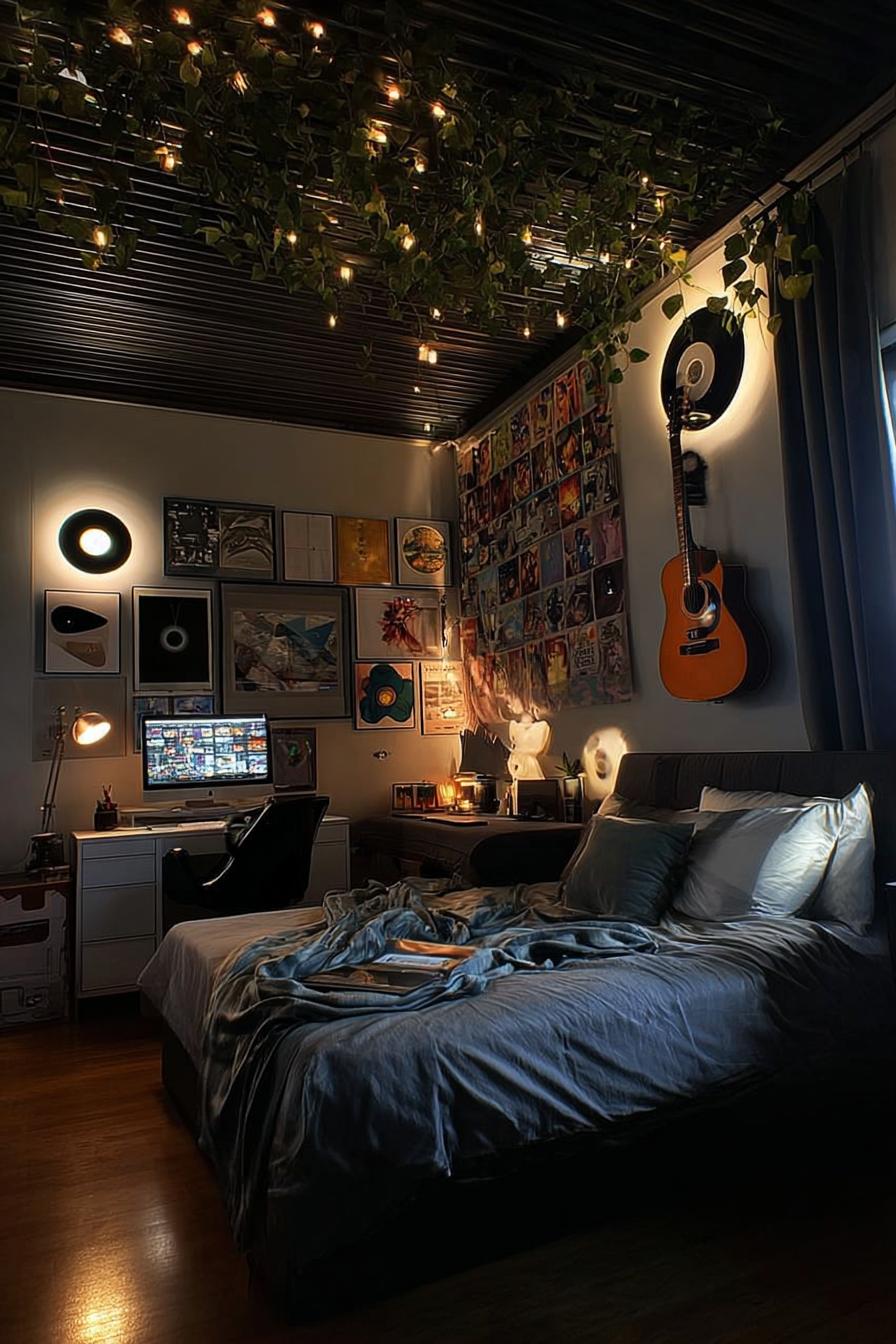 Curate an Eclectic Gallery Wall with Vinyl Album Decor