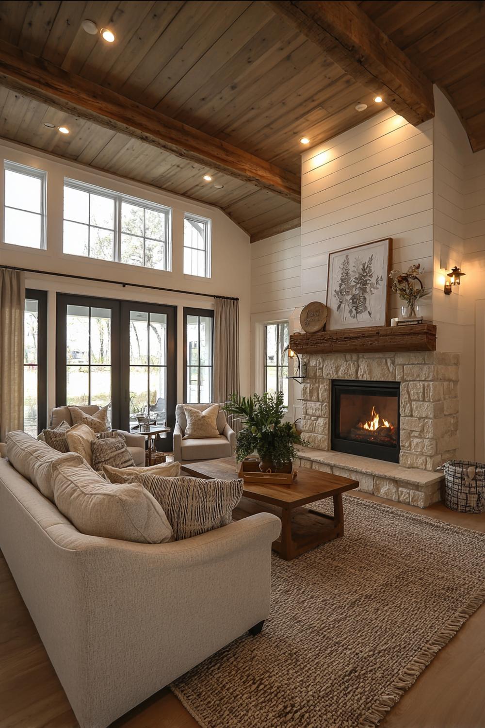 Define Farmhouse Zones with an Open Kitchen Layout