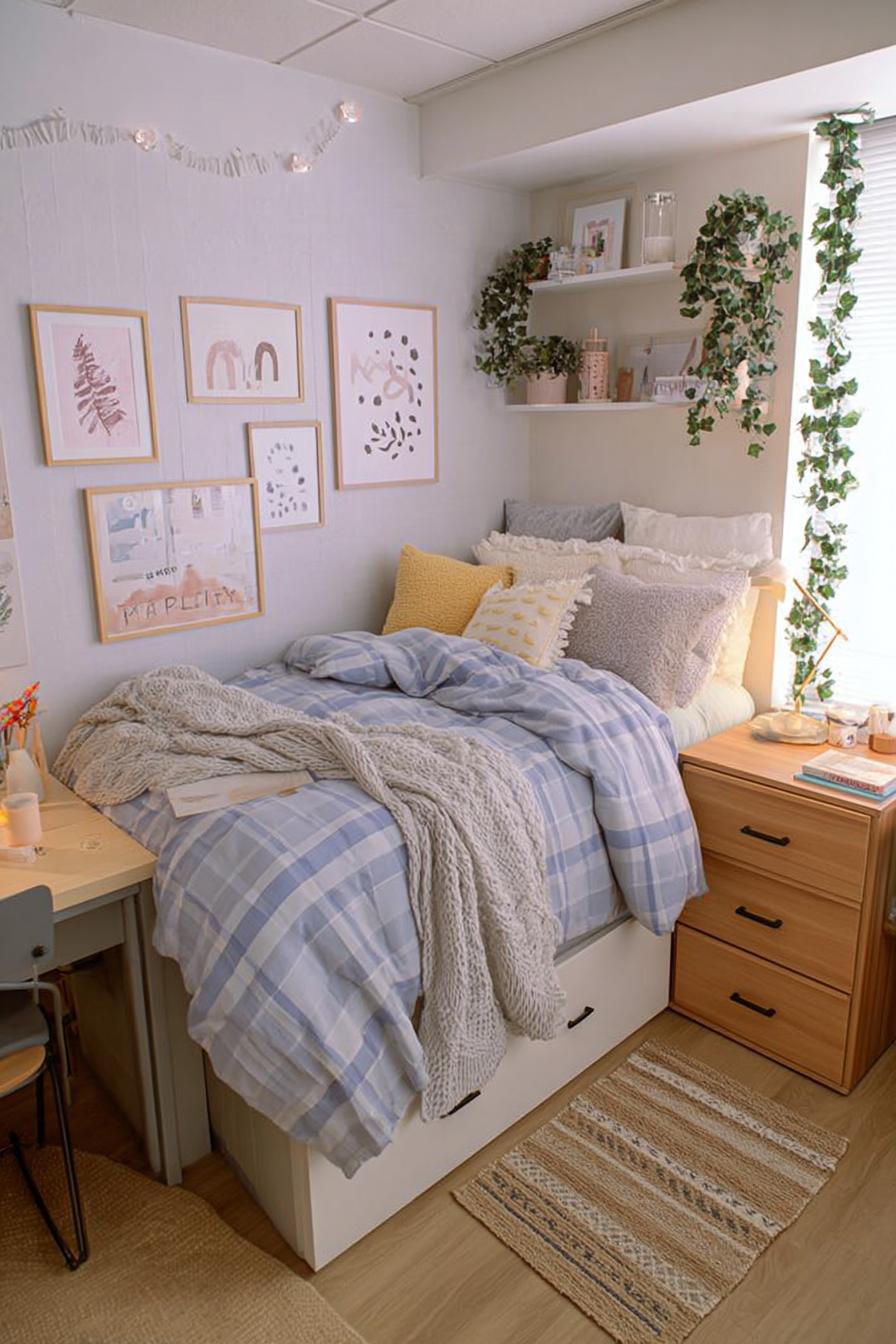 Display a Gallery Wall with Light Blue Art Prints