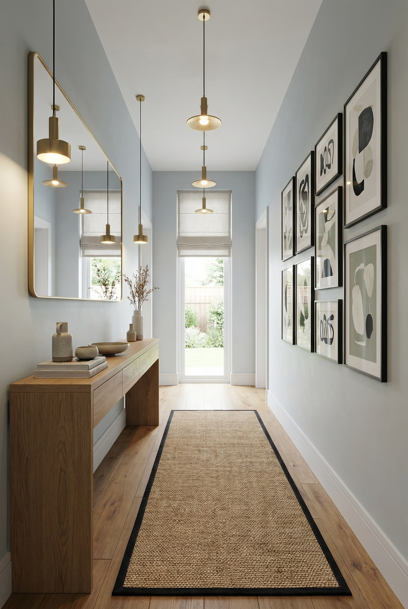 Display Coordinated Abstract Art for Cohesive Wall Colors