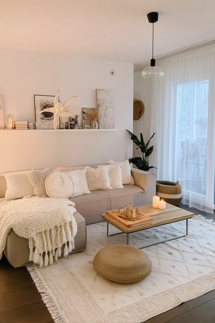 Display Layered Neutral Wall Decor for a Modern Vibe