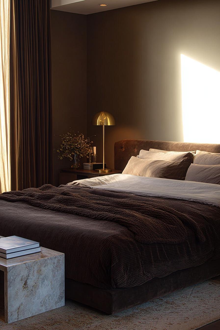 Display Marble Bedside Tables to Elevate a Vintage Look