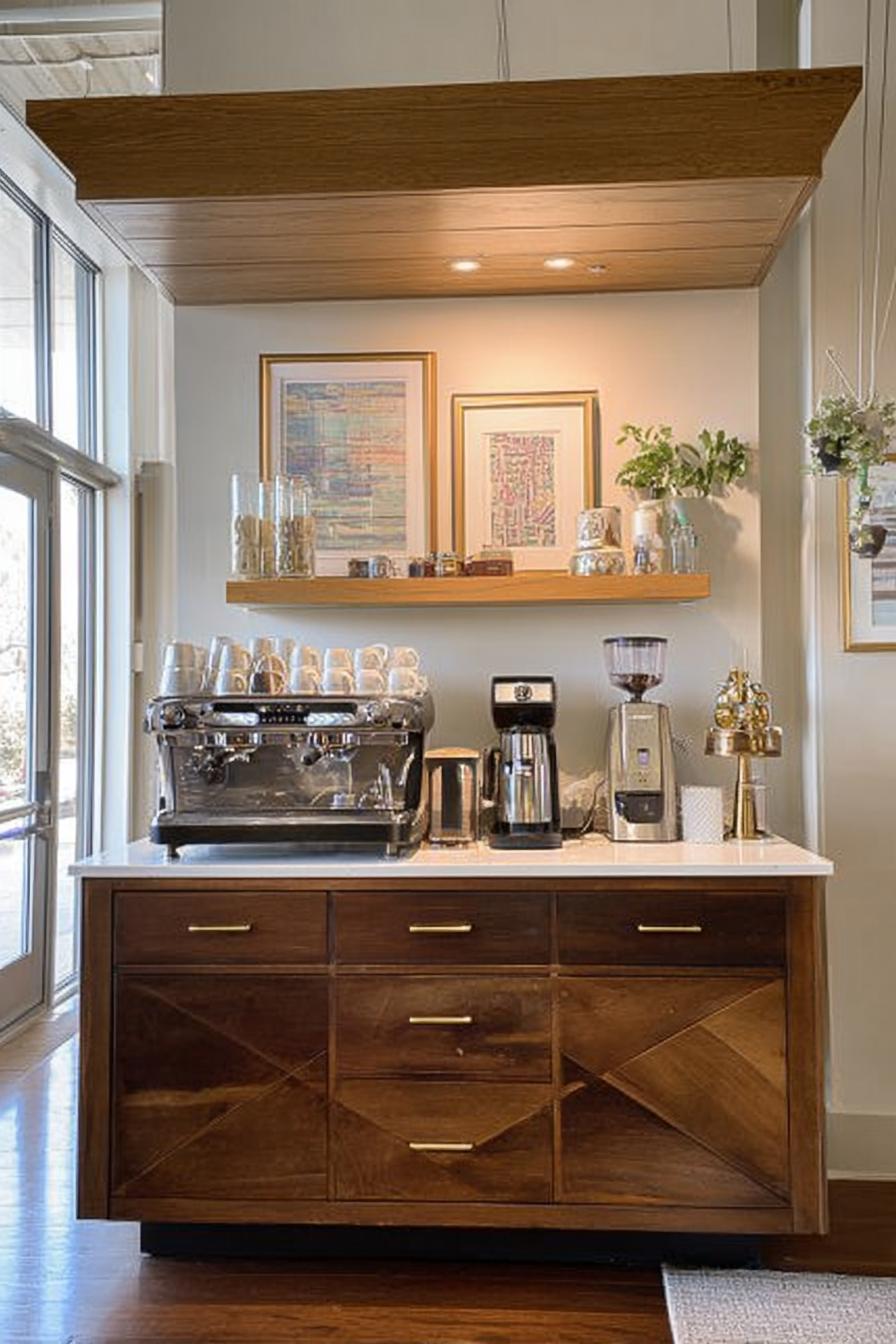Display Stacked Coffee Cups For Functional Small Spaces Decor