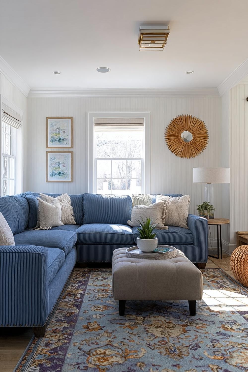 Display Textured Cushions to Enhance a Cozy Scandinavian Look