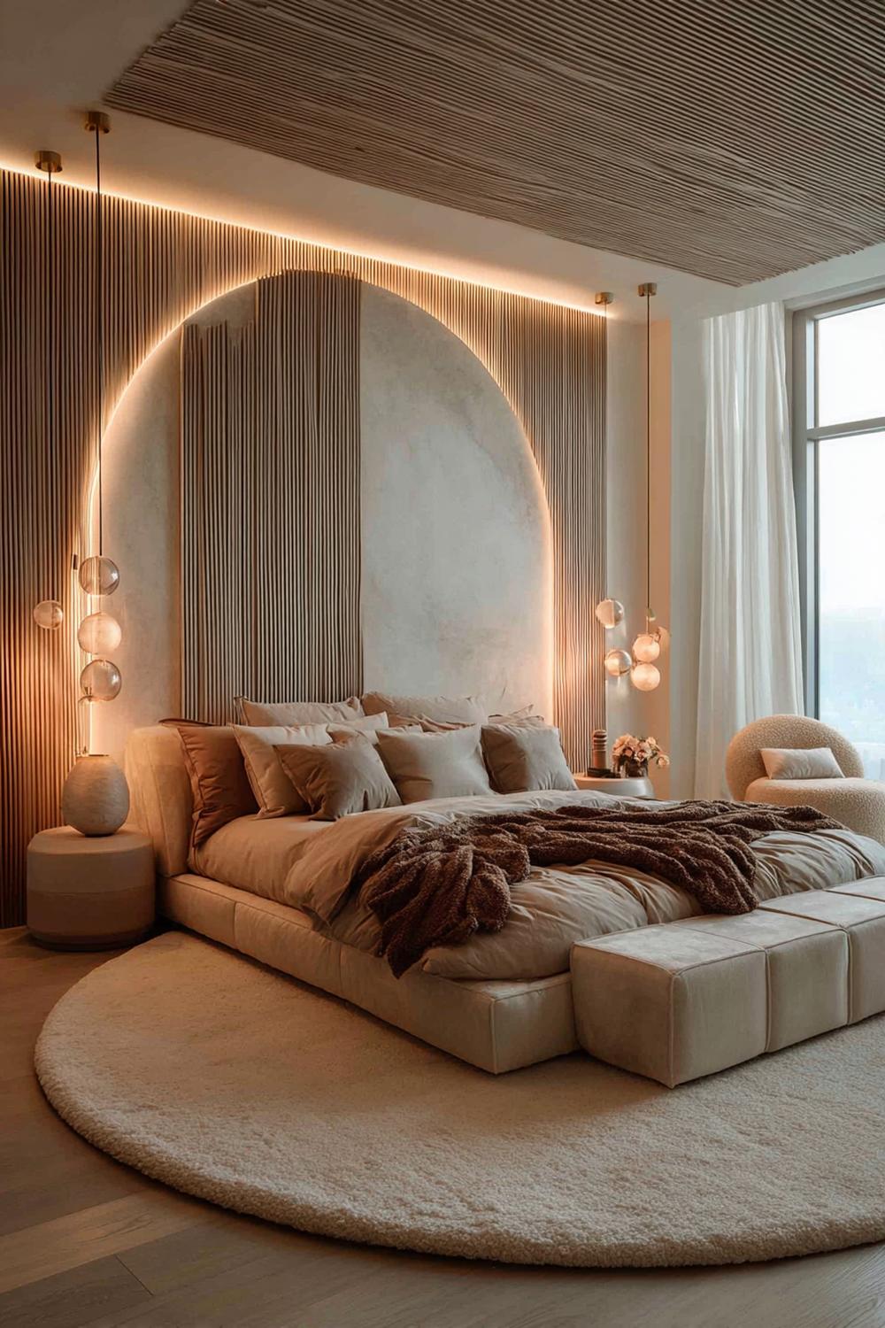 Elevate Ambiance with Curved Led Wall Lighting For Couples