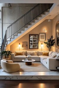 Living Room under the Stairs