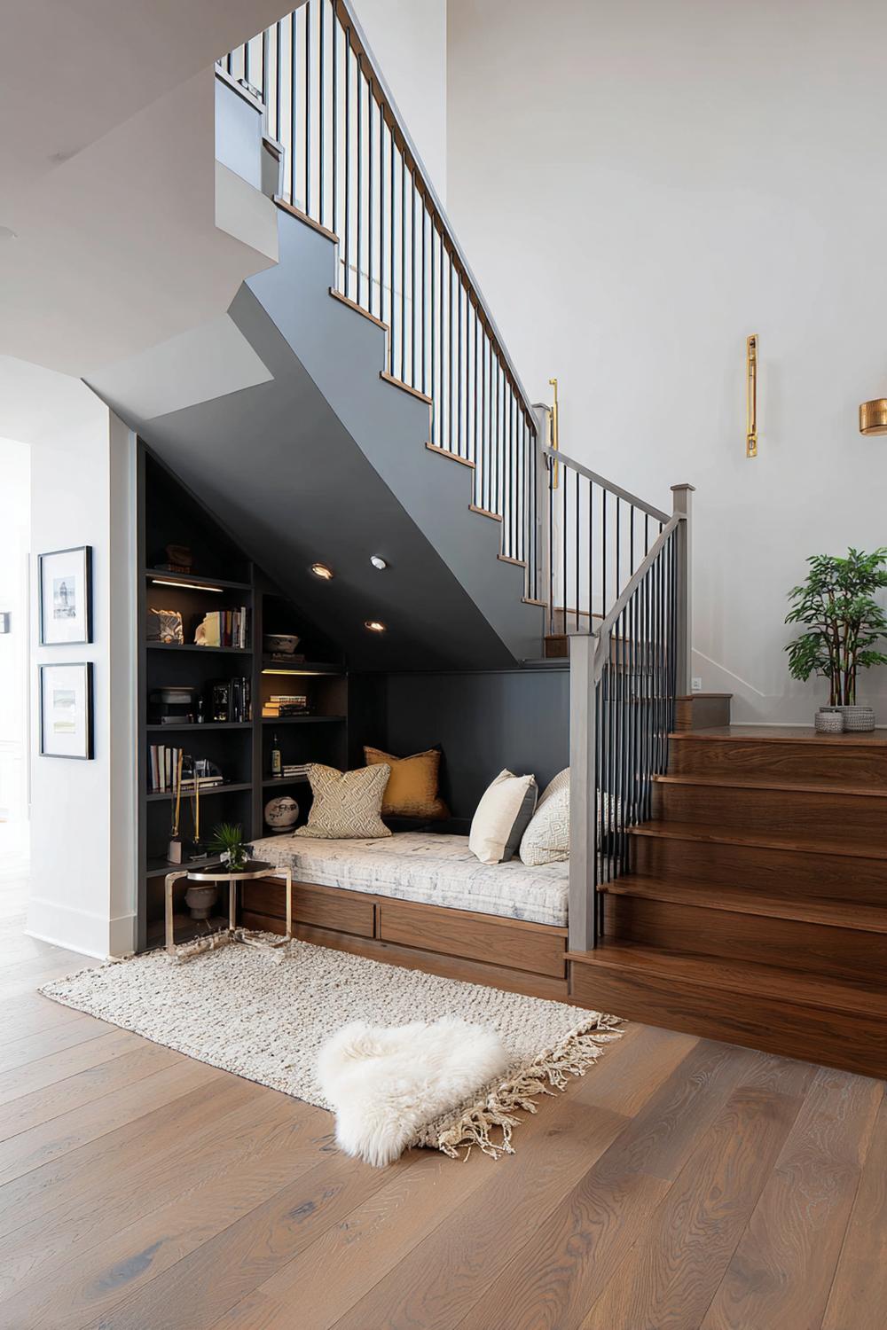 Enhance Ambiance with Built in Spotlights For Small Space