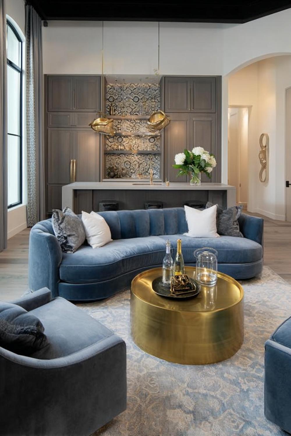Feature a Gold Coffee Table For Luxe Japandi Appeal