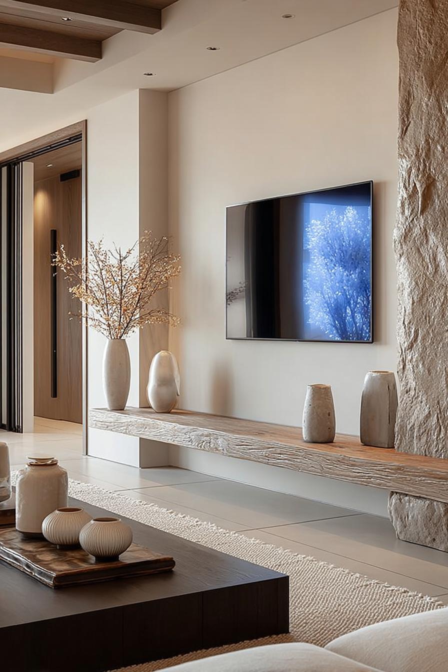 Feature a Raw Stone Wall For Natural Luxury Flair