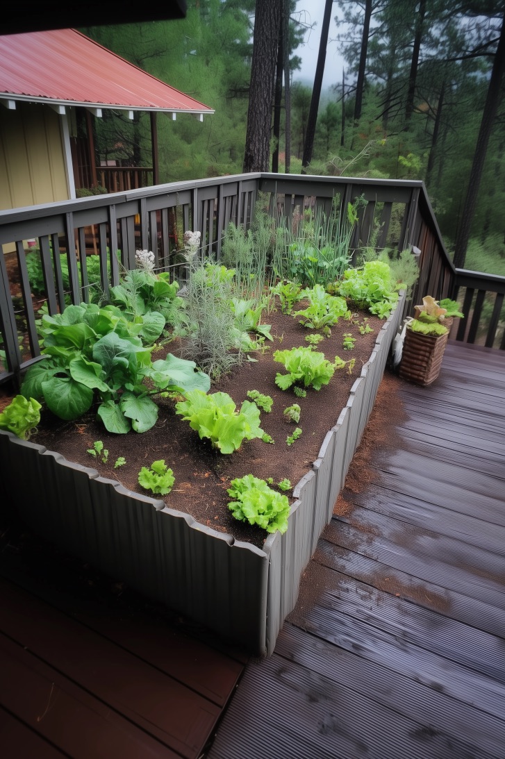 Feature Lush Greenery Against Dark Railings for Striking Backyard Contrast