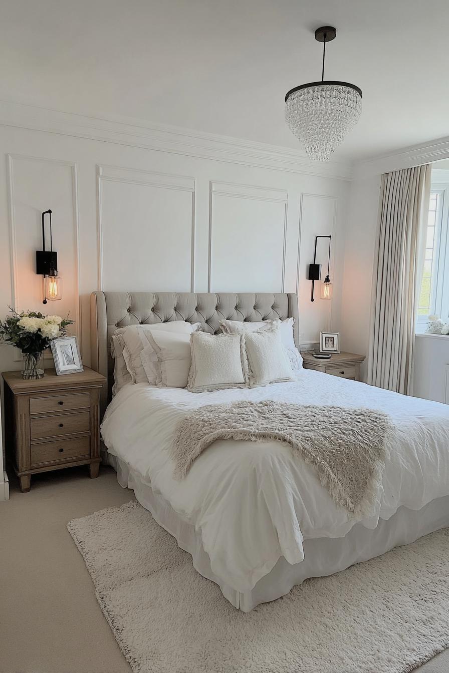 Feature Paneled White Walls For Timeless Architectural Interest