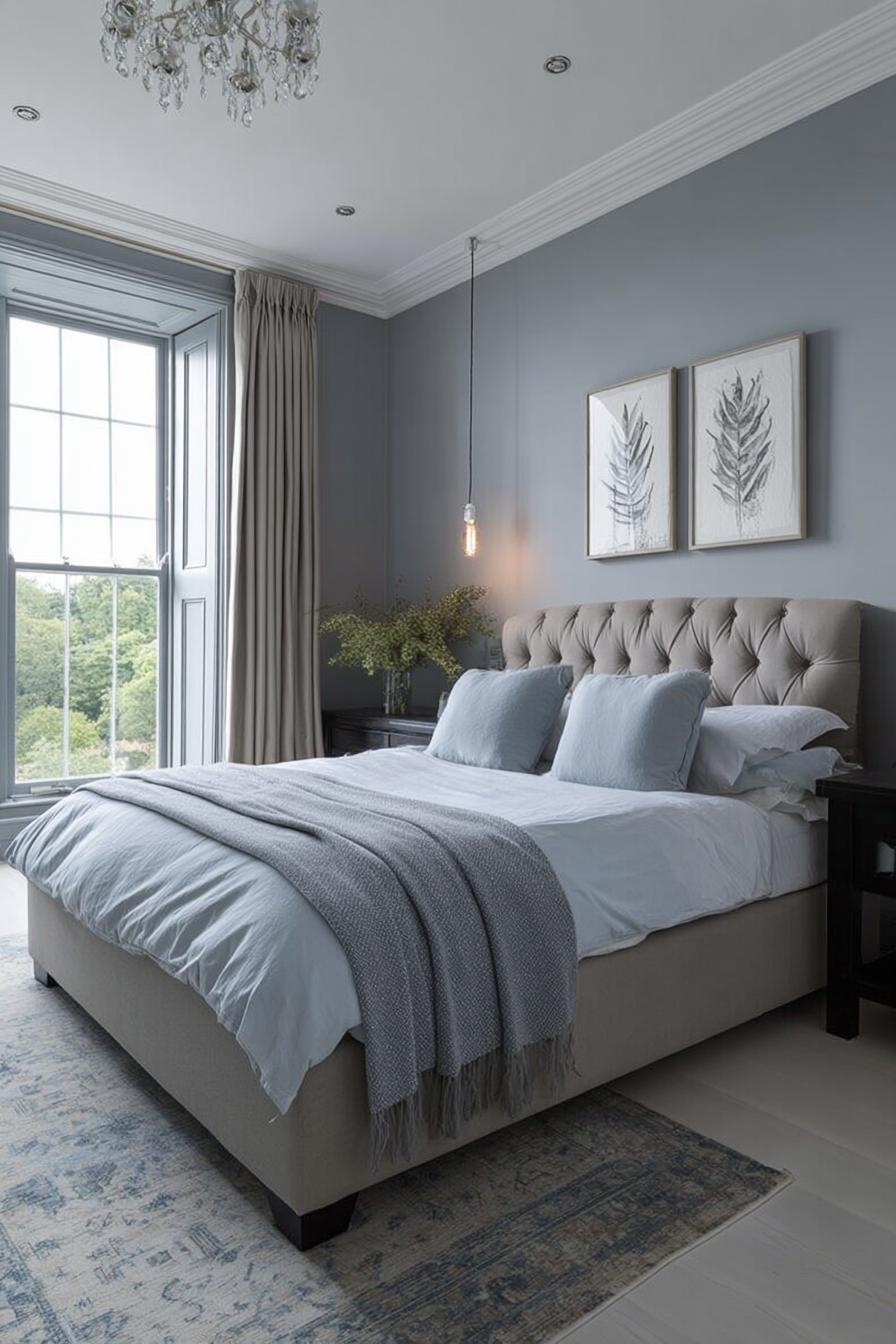 Frame Scenic Views with Oversized Windows on Grey Walls