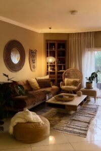 frame the space with sheer curtains for an airy apartment