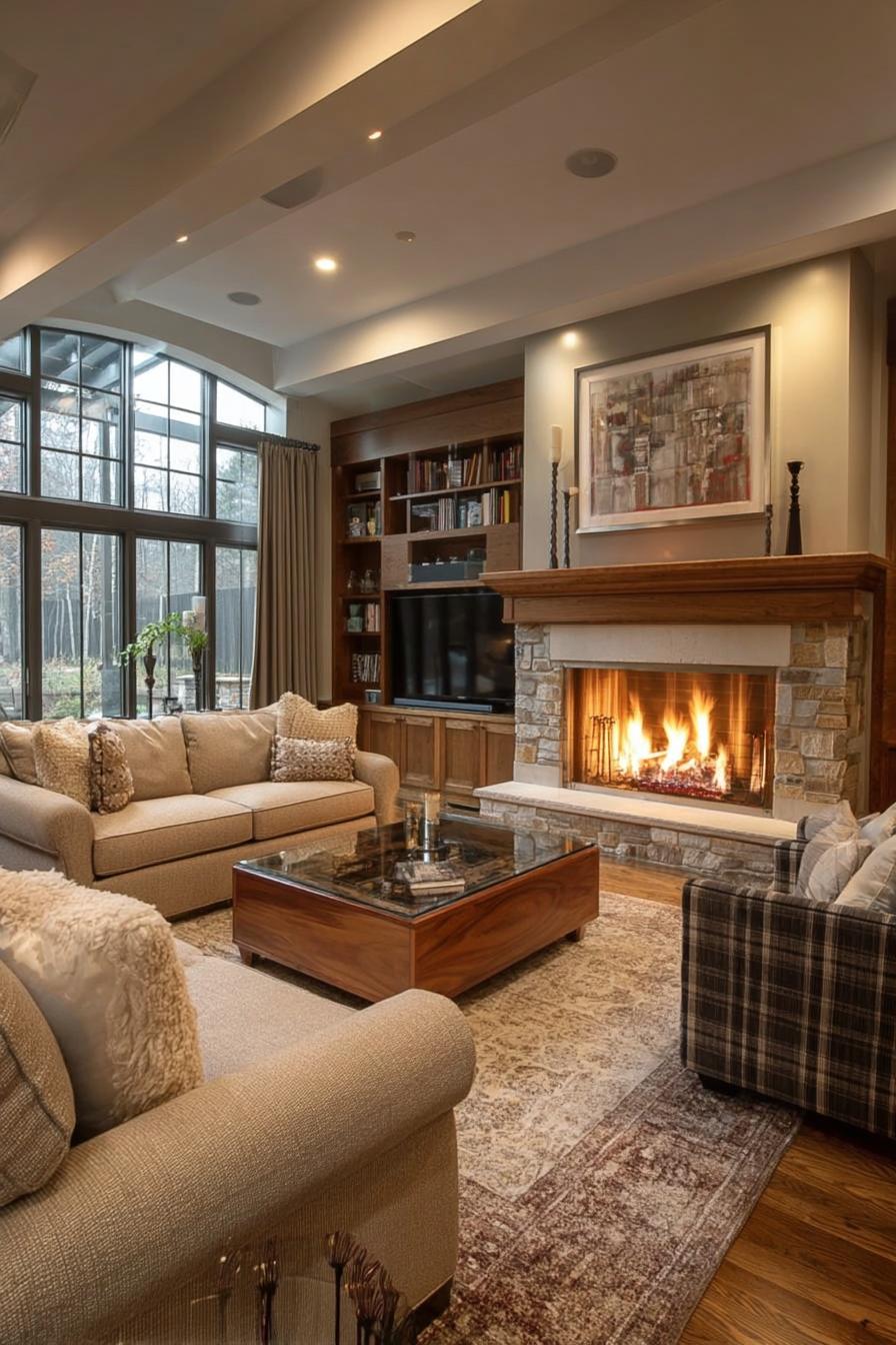 Frame with Sofa and Armchair