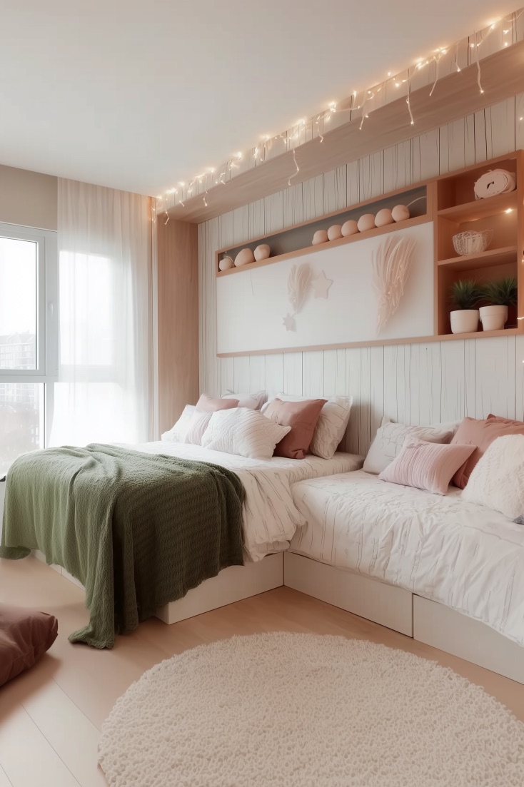 Frame Your Bed with Sheer Curtains for a Cozy Vibe