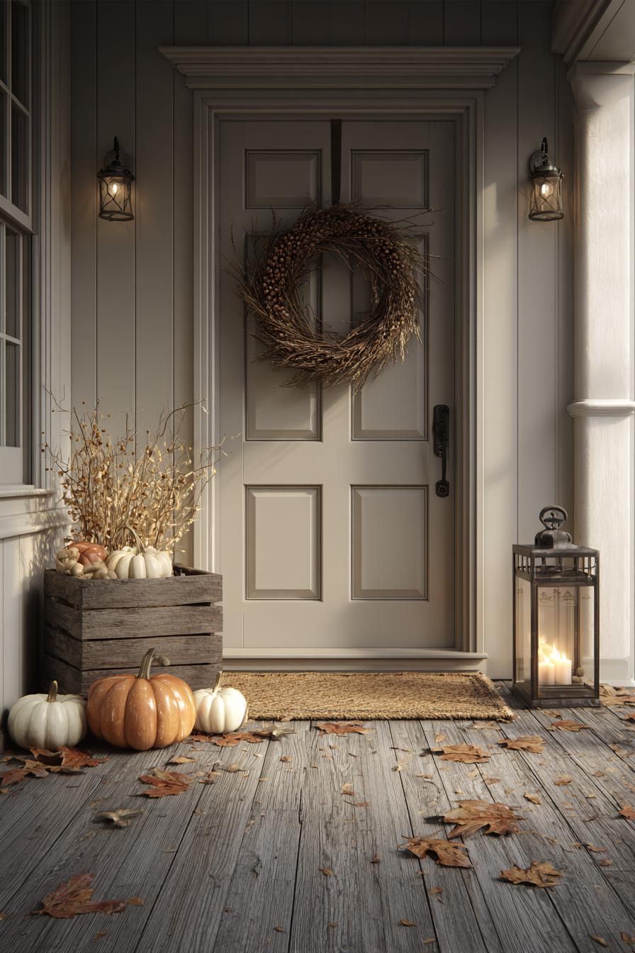 Hang a Cornucopia Wreath on Your Front Door