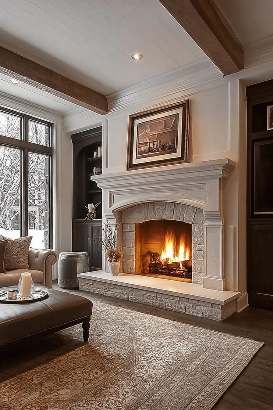Hang Artwork Above Your Fireplace