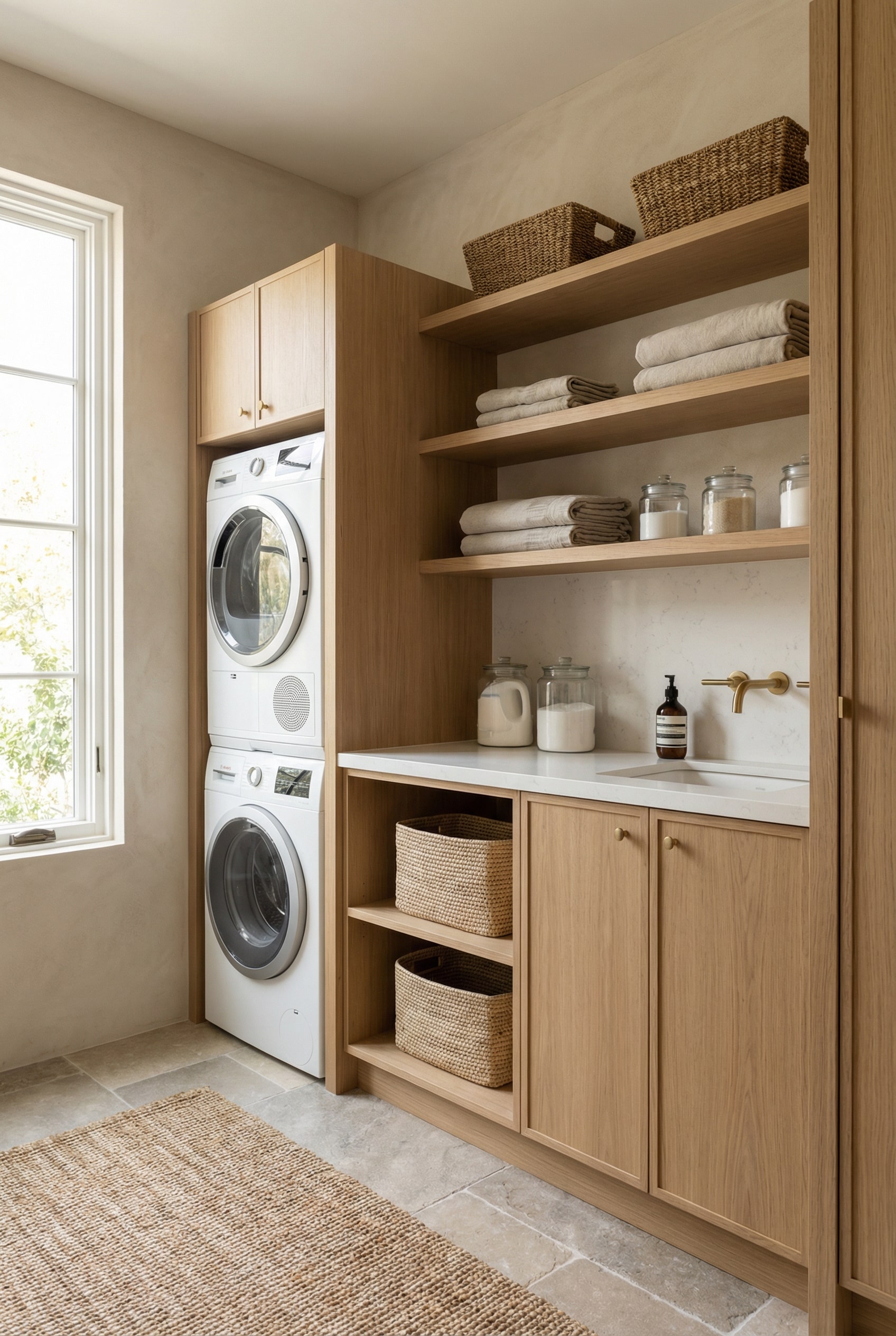 Highlight a Built in Sink Area for Practical Makeover