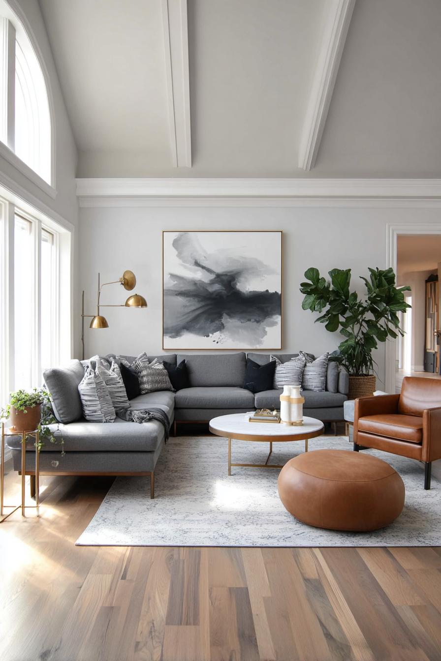 Highlight Natural Wood Flooring For Warmth and Visual Interest