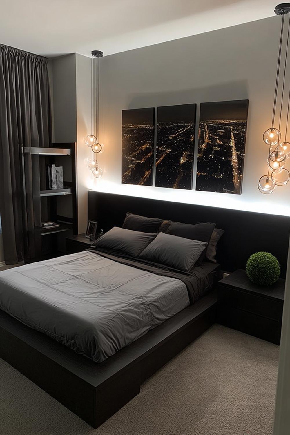 Highlight Pendant Lighting with Warm Glass Globe Fixtures