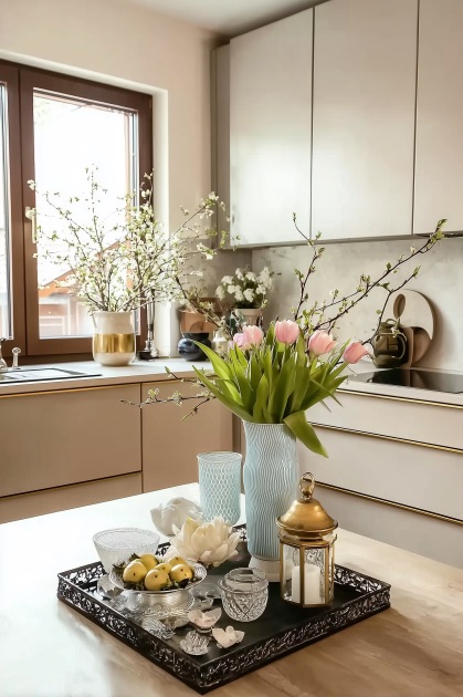 Highlight Spring Table Styling with Decorative Trays for the Home