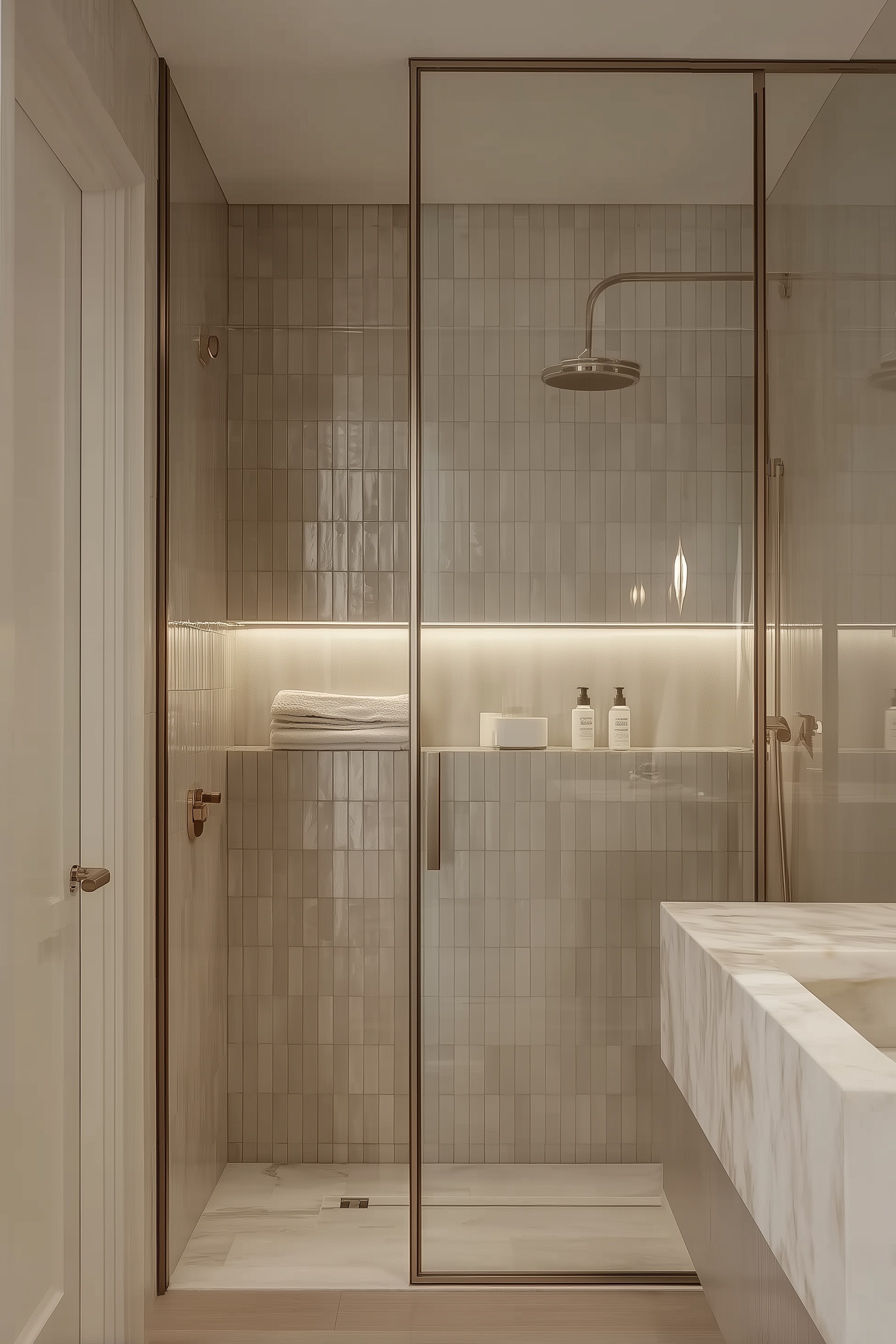 Highlight Subtle Backlighting to Create a Warm Luxury Ambiance